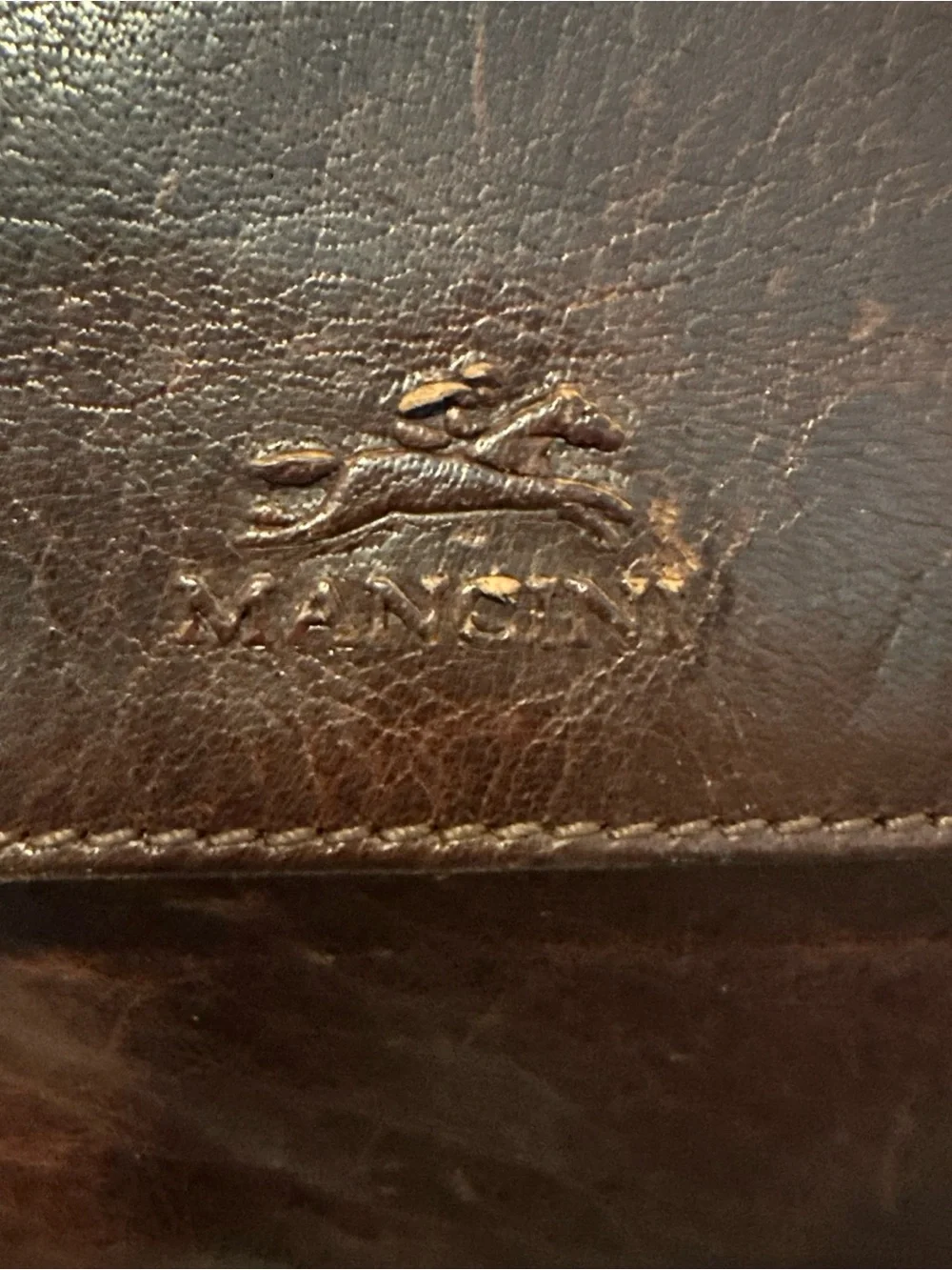 Mancini Brown Leather Men's Backpack - Classic Travel & Work Bag RFID